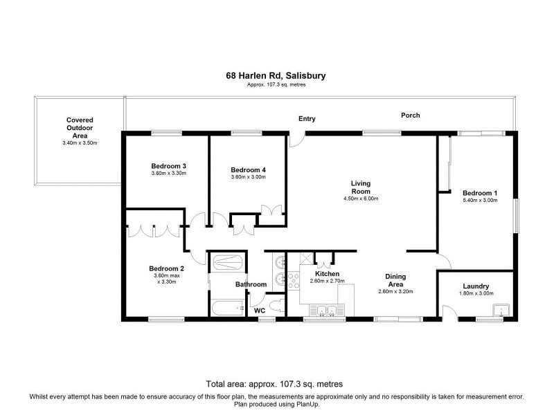 68 Harlen Rd, Salisbury QLD 4107 Floorplan