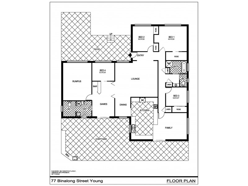 77 Binalong Street, Young NSW 2594 Floorplan