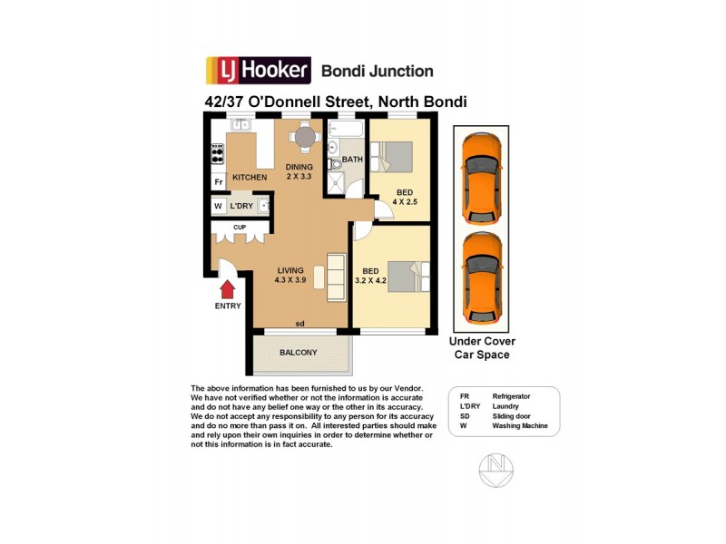 42/37-39 O’Donnell Street, North Bondi NSW 2026 Floorplan