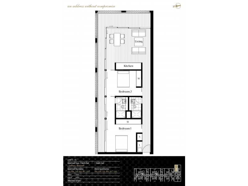 608/88 Anzac Parade, Kensington NSW 2033 Floorplan