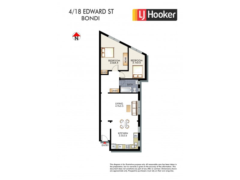 4/18 Edward Street, Bondi NSW 2026 Floorplan