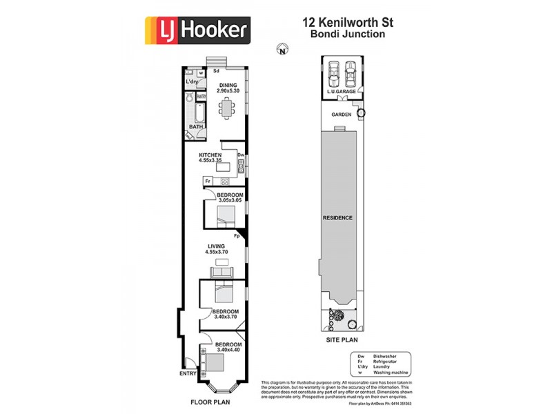 12 Kenilworth Street, Bondi Junction NSW 2022 Floorplan