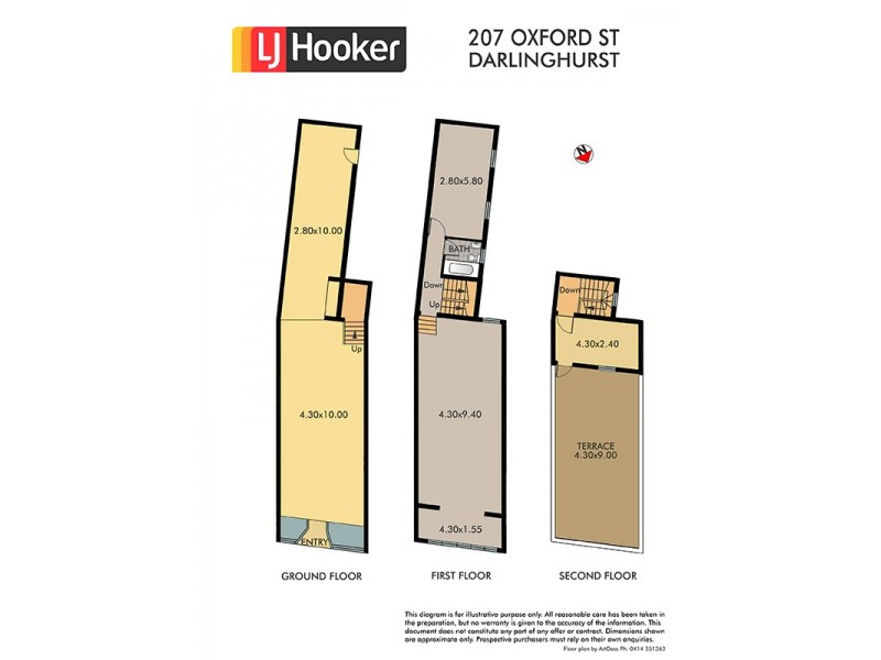207 Oxford Street, Darlinghurst NSW 2010 Floorplan