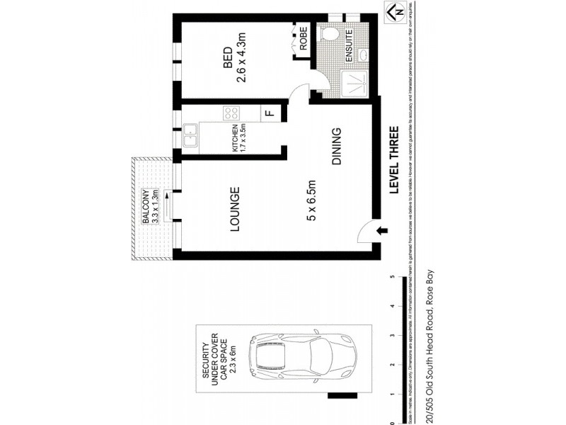 20/505 Old South Head Road, Rose Bay NSW 2029 Floorplan