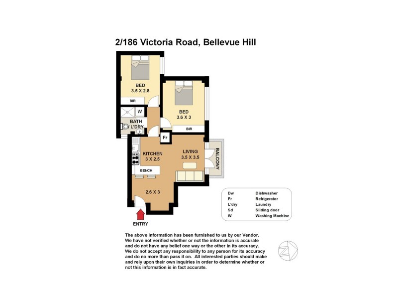 1/42 Beach Road, Bondi Beach NSW 2026 Floorplan