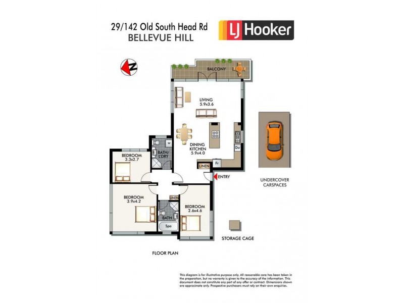 29/142 Old South Head Road, Bellevue Hill NSW 2023 Floorplan