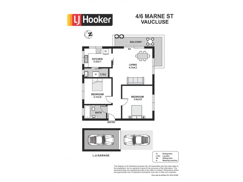 4/6 Marne Street, Vaucluse NSW 2030 Floorplan