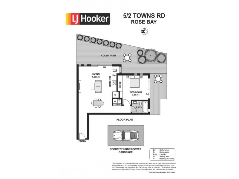 5/2 Towns Road, Vaucluse NSW 2030 Floorplan
