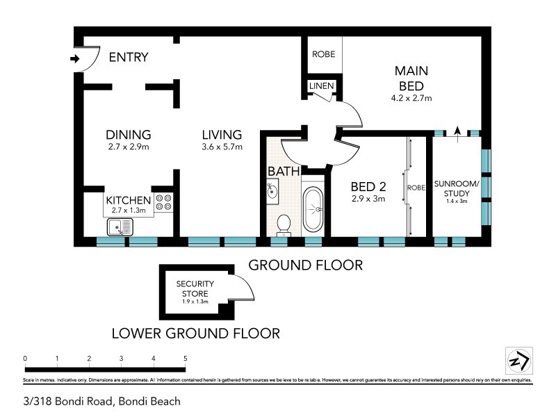 3/318 Bondi Road, Bondi NSW 2026 Floorplan