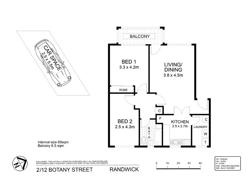 Apartment 2/12 Botany Street, Randwick NSW 2031 Floorplan