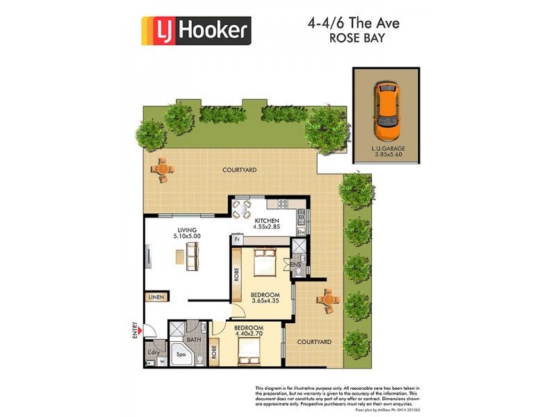 4/4-6 The Avenue, Rose Bay NSW 2029 Floorplan