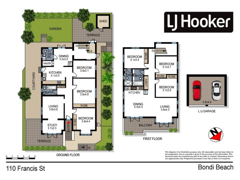 110 Francis Street, Bondi Beach NSW 2026 Floorplan