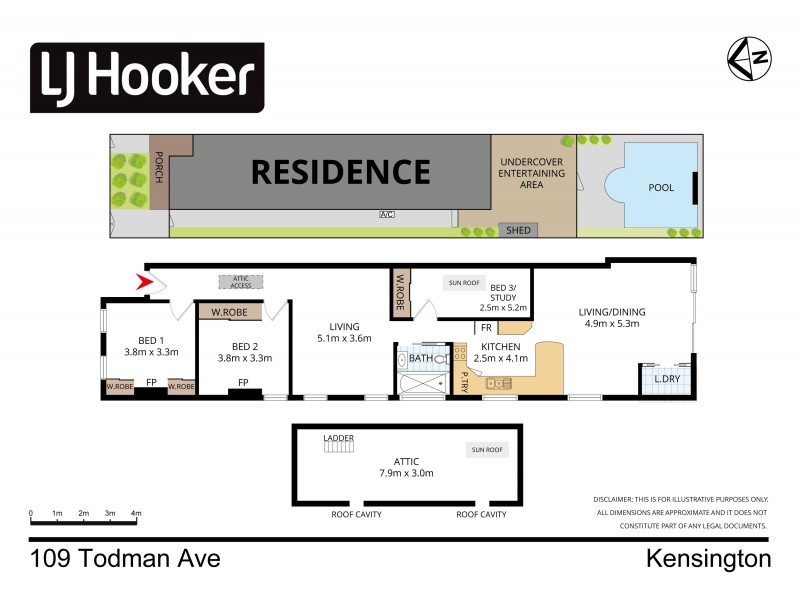 109 Todman Avenue, Kensington NSW 2033 Floorplan