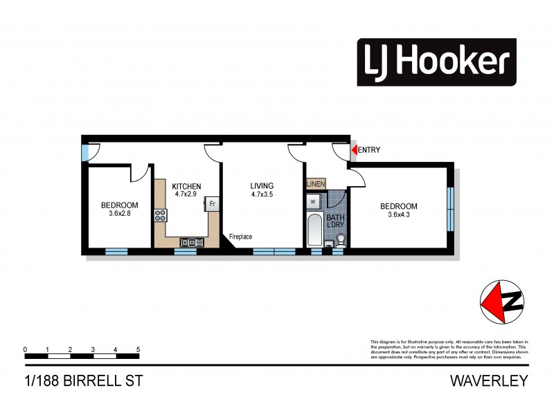 1/188 Birrell Street, Bondi Junction NSW 2022 Floorplan