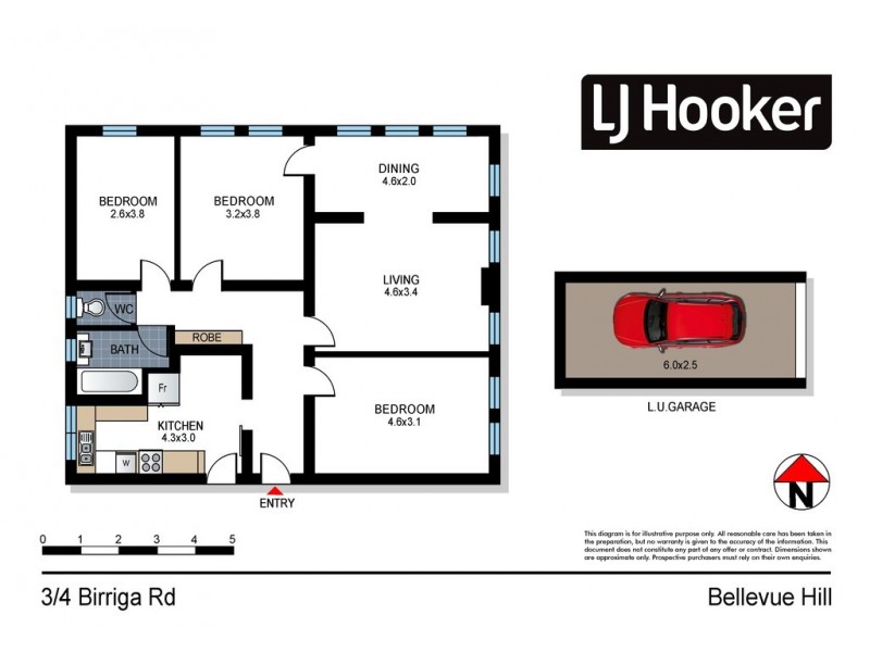 3/4 Birriga Road, Bellevue Hill NSW 2023 Floorplan