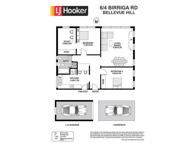 6/4 Birriga Road, Bellevue Hill NSW 2023 Floorplan