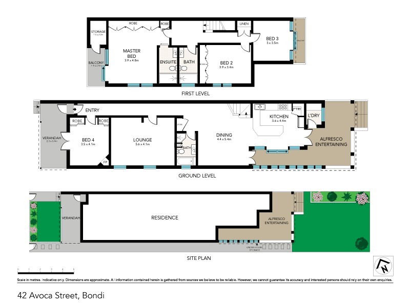 42 Avoca Street, Bondi NSW 2026 Floorplan