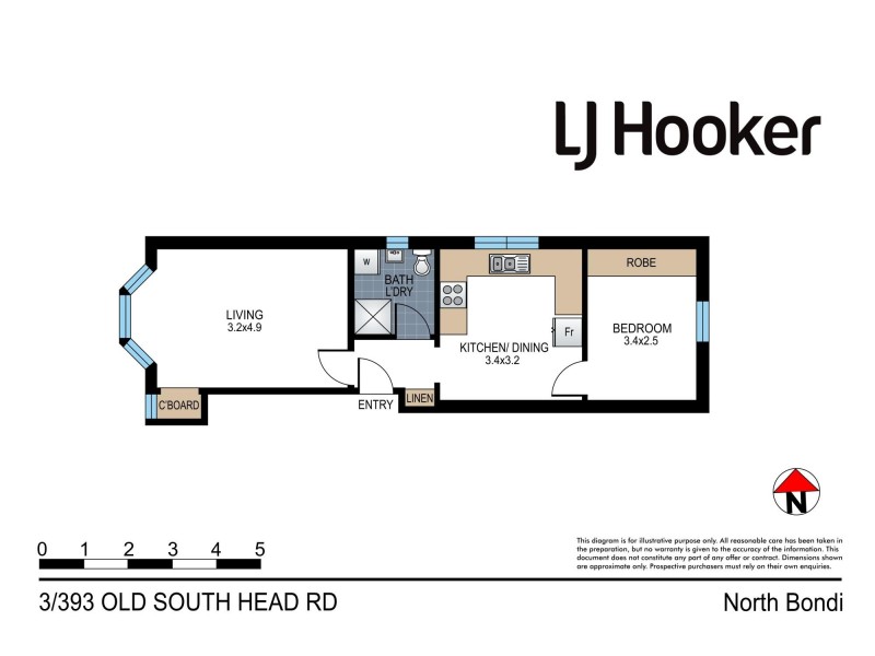 3/393 Old South Head Road, North Bondi NSW 2026 Floorplan