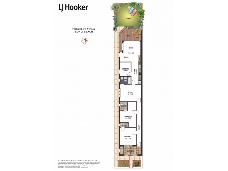 7 Chambers Avenue, Bondi Beach NSW 2026 Floorplan
