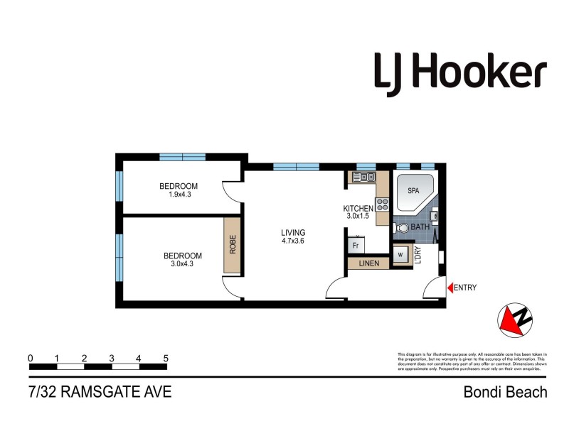 7/32 Ramsgate Avenue, Bondi Beach NSW 2026 Floorplan