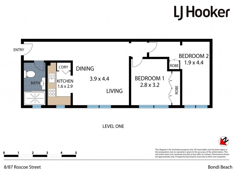 8/87 Roscoe Street, Bondi Beach NSW 2026 Floorplan