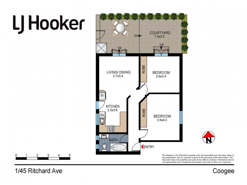 1/45 Ritchard Avenue, Coogee NSW 2034 Floorplan