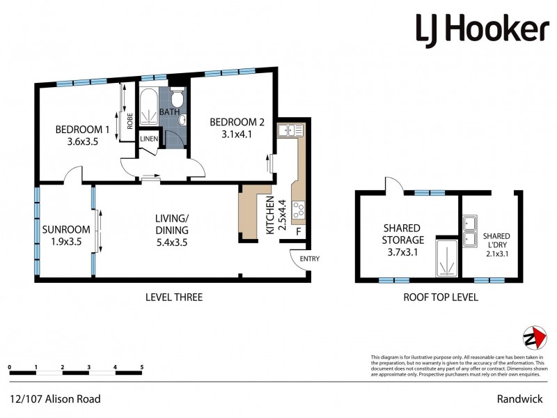 12/107 Alison Road, Randwick NSW 2031 Floorplan