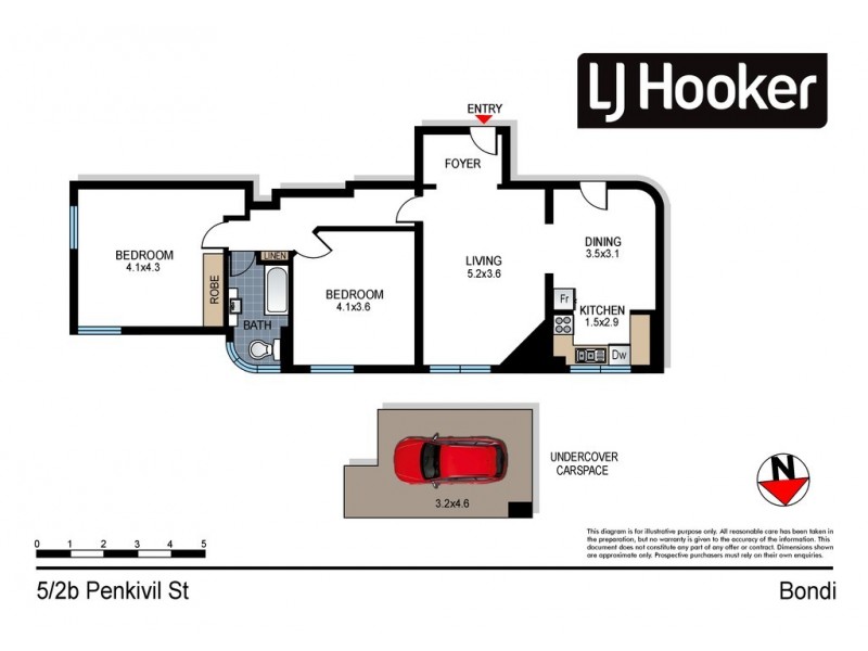 5/2B Penkivil Street, Bondi NSW 2026 Floorplan