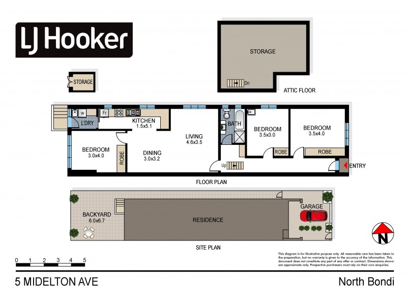 5 Midelton Avenue, North Bondi NSW 2026 Floorplan