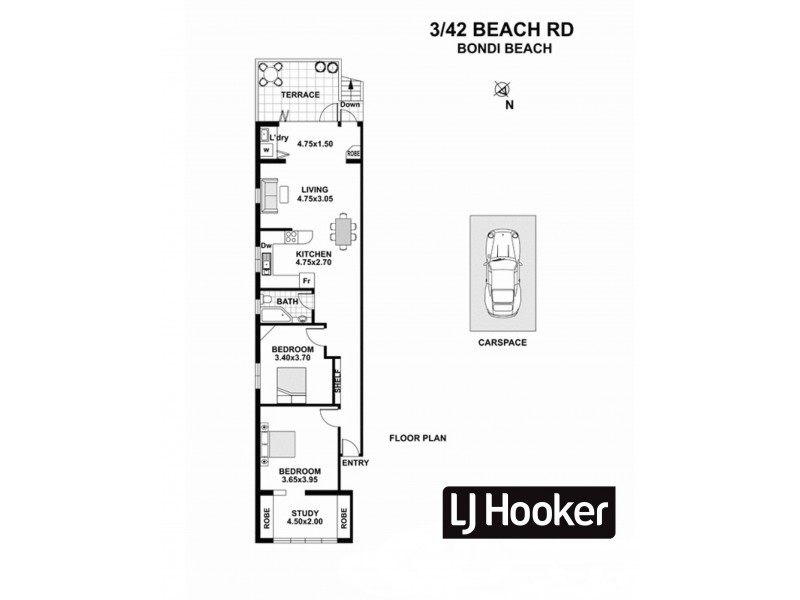 3/42 Beach Road, Bondi Beach NSW 2026 Floorplan