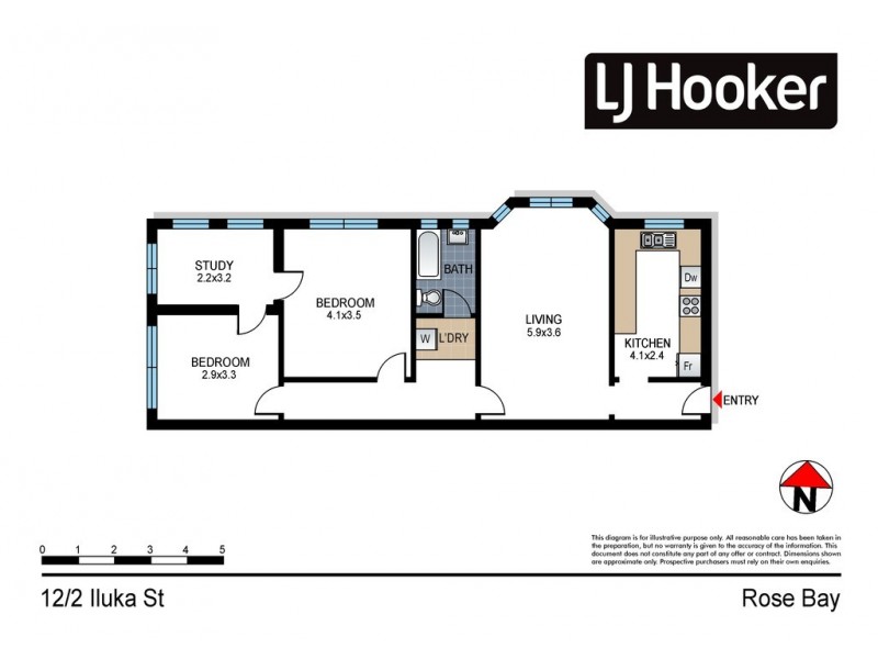 12/2 Iluka Street, Rose Bay NSW 2029 Floorplan