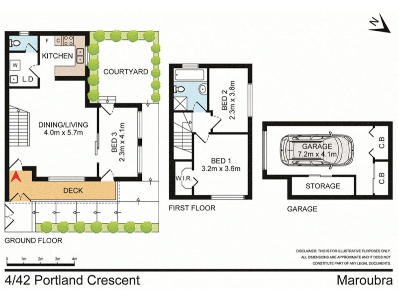 4/42 Portland Crescent, Maroubra NSW 2035 Floorplan