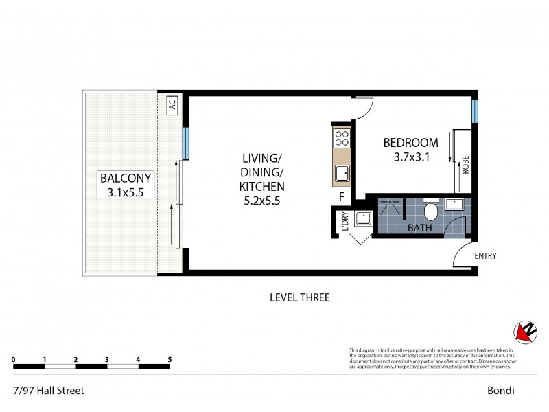 97 Hall Street, Bondi Beach NSW 2026 Floorplan
