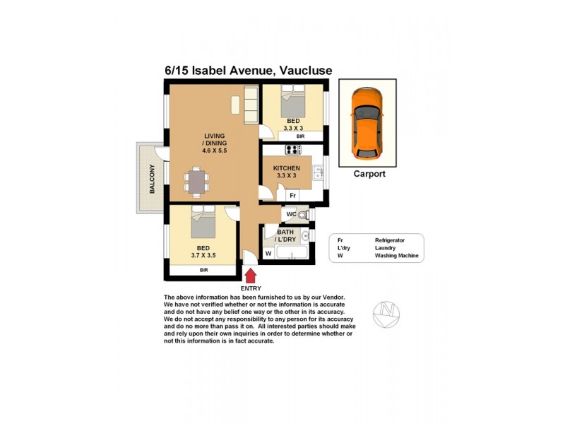 6/15 Isabel Avenue, Vaucluse NSW 2030 Floorplan