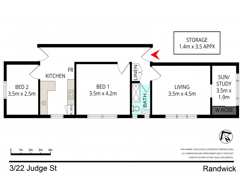 3/22 Judge Street, Randwick NSW 2031 Floorplan