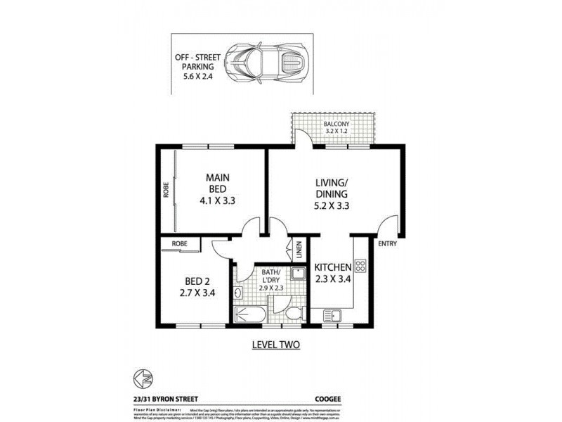 23/31 Byron Street, Coogee NSW 2034 Floorplan