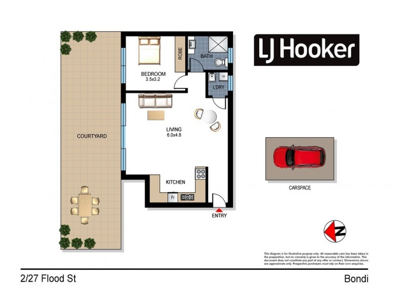 2/27 Flood Street, Bondi NSW 2026 Floorplan
