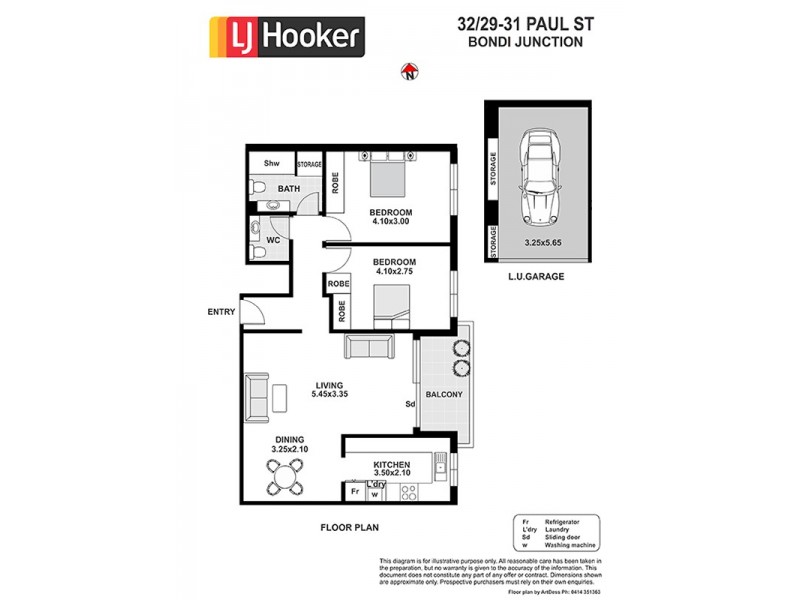 32/29-31 Paul Street, Bondi Junction NSW 2022 Floorplan