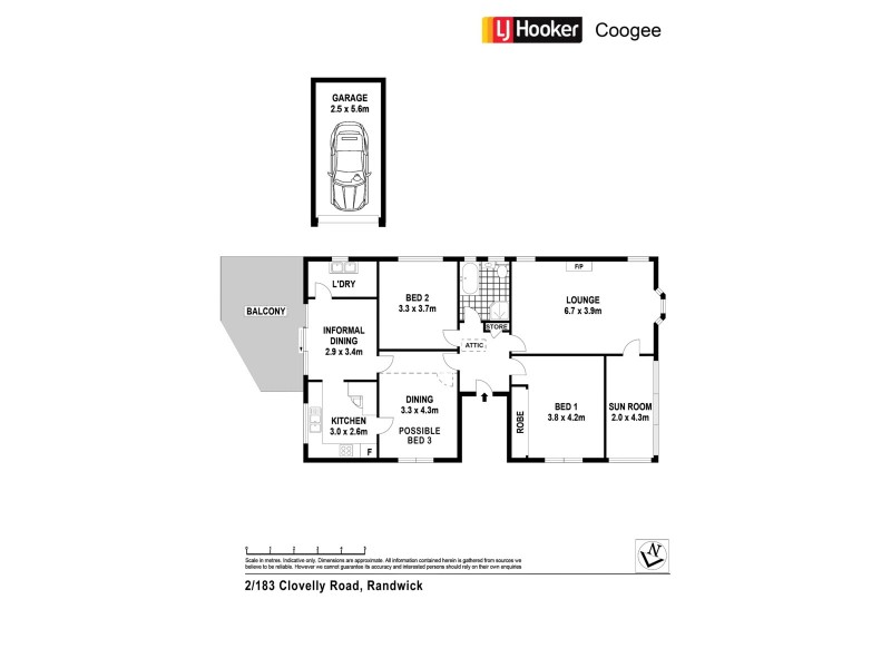 2/183 Clovelly Road, Randwick NSW 2031 Floorplan