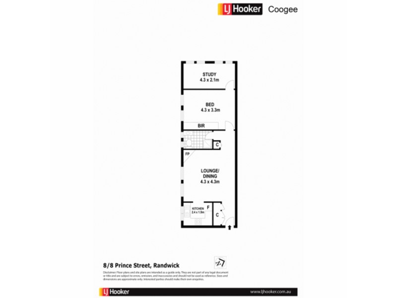 8/8 Prince Street, Randwick NSW 2031 Floorplan