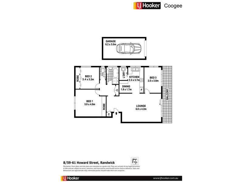 8/59 Howard Street, Randwick NSW 2031 Floorplan