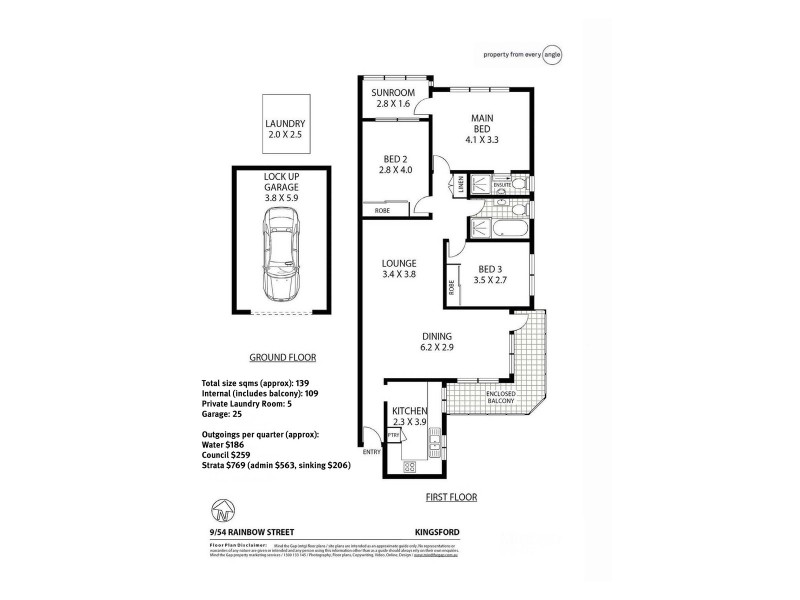 9/54 Rainbow Street, Kingsford NSW 2032 Floorplan