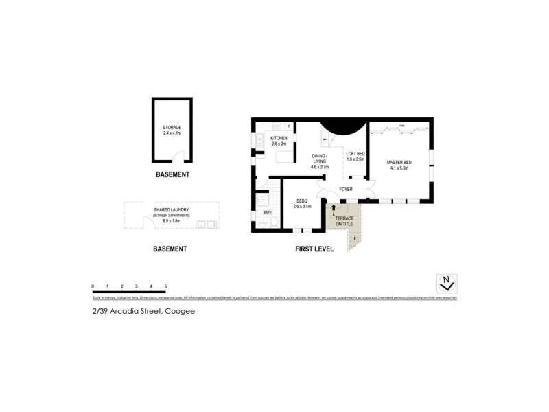 2/39 Arcadia Street, Coogee NSW 2034 Floorplan