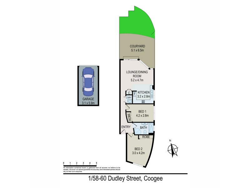1/58-60 Dudley Street, Coogee NSW 2034 Floorplan