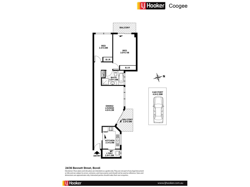 24/36 Bennett Street, Bondi NSW 2026 Floorplan
