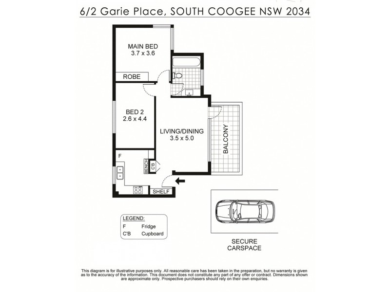 2-4 Garie Place, South Coogee NSW 2034 Floorplan