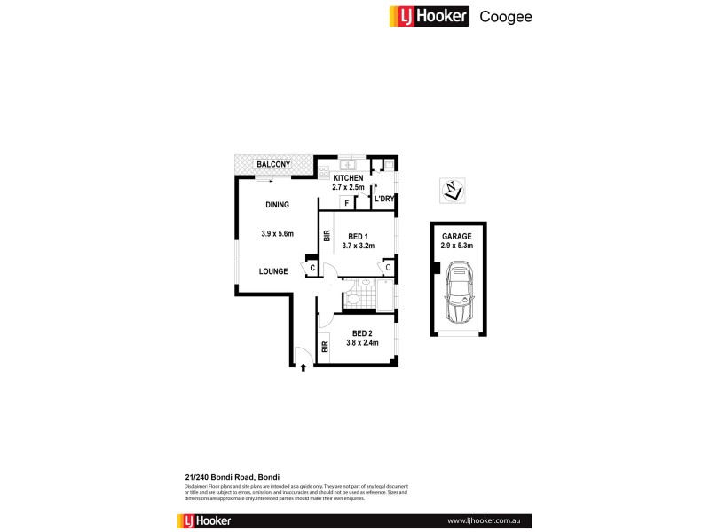 21/240 Bondi Road, Bondi NSW 2026 Floorplan