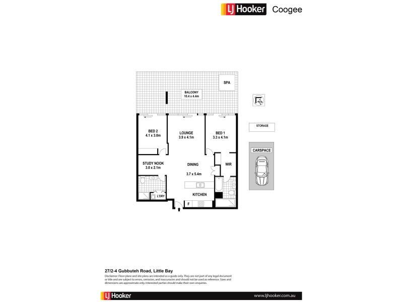 27/2 – 4 Gubbuteh Road, Little Bay NSW 2036 Floorplan