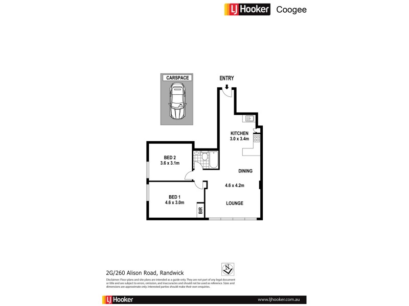 2/260 Alison Road, Randwick NSW 2031 Floorplan
