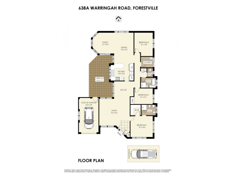 638A Warringah Road, Forestville NSW 2087 Floorplan